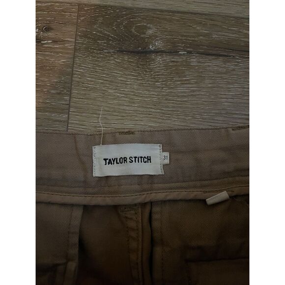 Taylor Stitch Democratic Men's Beige Khaki Straight Chino Pants Size 31 - Picture 3 of 3